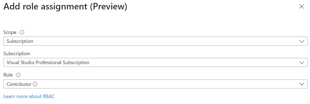 Add Role Assignment